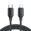 Laidas USB C - iPhone 12/13 8pin (Lightning) 30W greito krovimo (QC3.0) 1m juodas (black) Joyroom S-CL020A9 